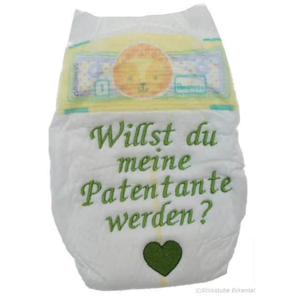 Windel Taufe Patentante